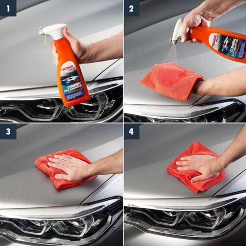 SONAX XTREME Keraaminen pinnoitespray suojaa maalipinnan tehokkaasti, ja saa auton näyttämään upealta. Pinnoite antaa maalipinnalle intensiiviset värit, peilimäisen kiillon sekä erinomaisen vedenhylkimisefektin.