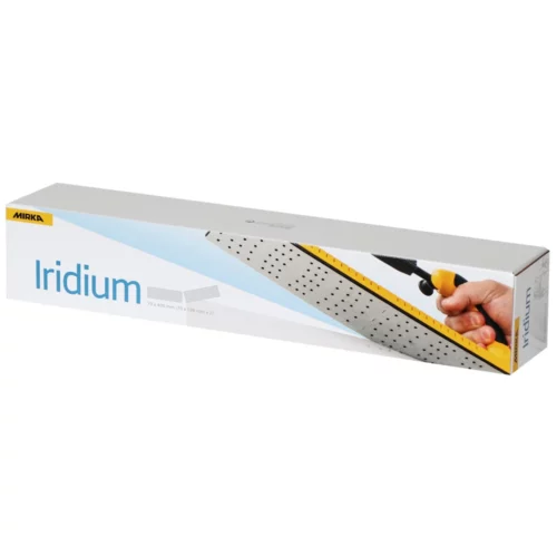 Mirkan uusi huipputeknologialla valmistettu Iridium -hiomapaperi on vuosien tuotekehittelyn tulos ja sen nopeus ja tehokkuus hipovat täydellisyyttä.